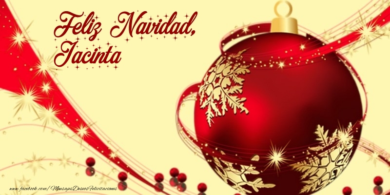 Felicitaciones de Navidad - Feliz Navidad, Jacinta