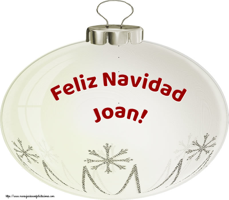 Felicitaciones de Navidad - Globos | Feliz Navidad Joan!