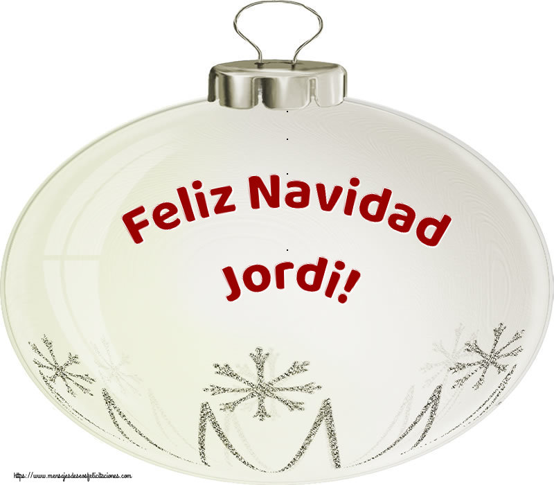 Felicitaciones de Navidad - Feliz Navidad Jordi!