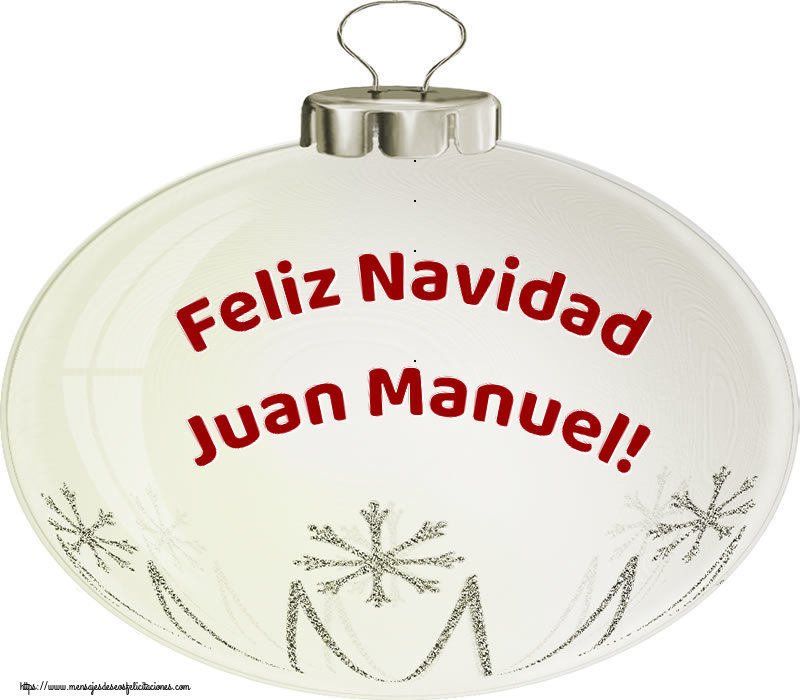 Felicitaciones de Navidad - Globos | Feliz Navidad Juan Manuel!