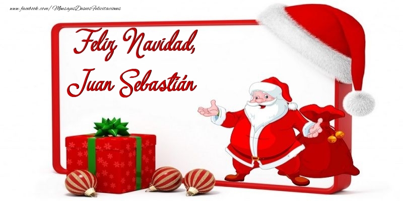 Felicitaciones de Navidad - Feliz Navidad, Juan Sebastián