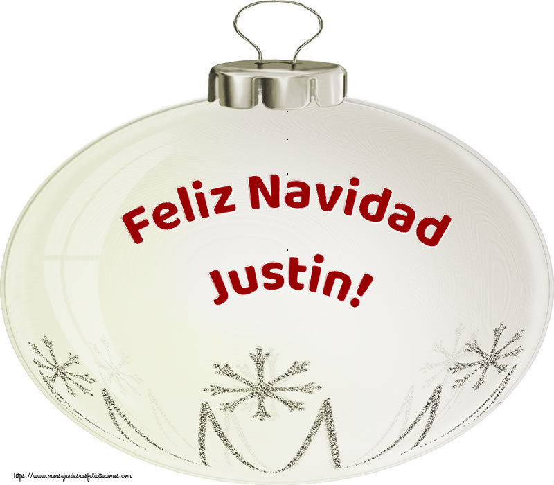 Felicitaciones de Navidad - Feliz Navidad Justin!