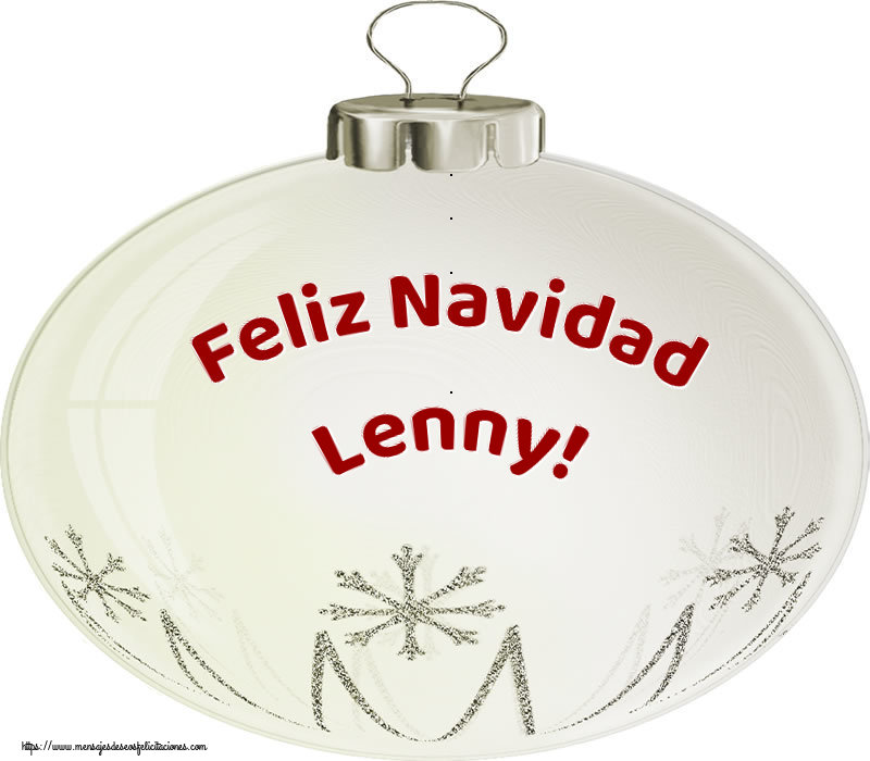 Felicitaciones de Navidad - Feliz Navidad Lenny!