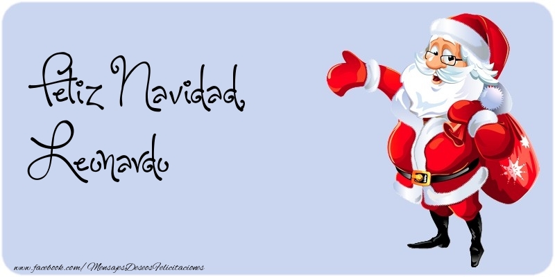 Felicitaciones de Navidad - Feliz Navidad, Leonardo