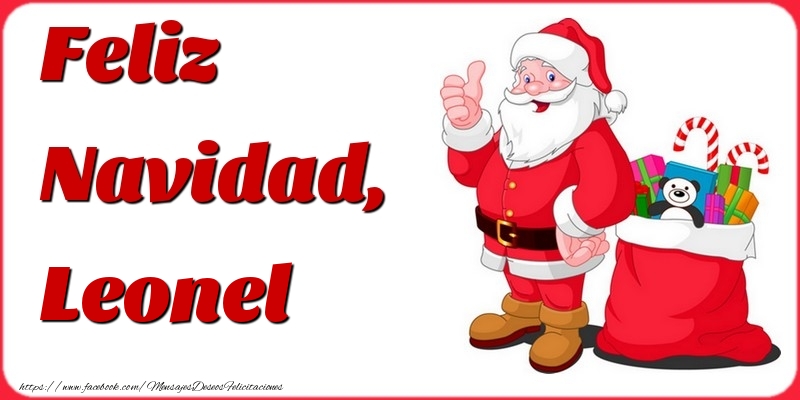 Felicitaciones de Navidad - Feliz Navidad, Leonel
