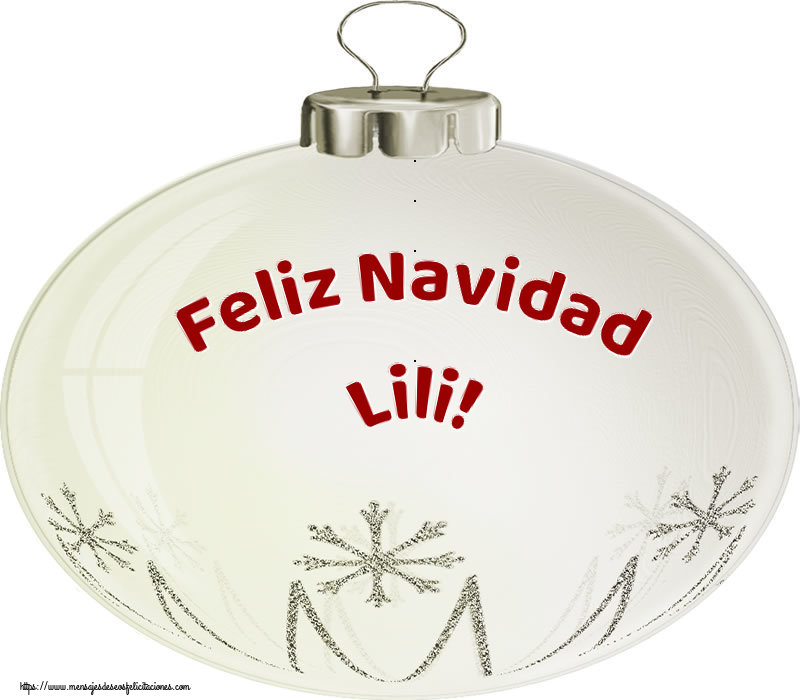 Felicitaciones de Navidad - Globos | Feliz Navidad Lili!
