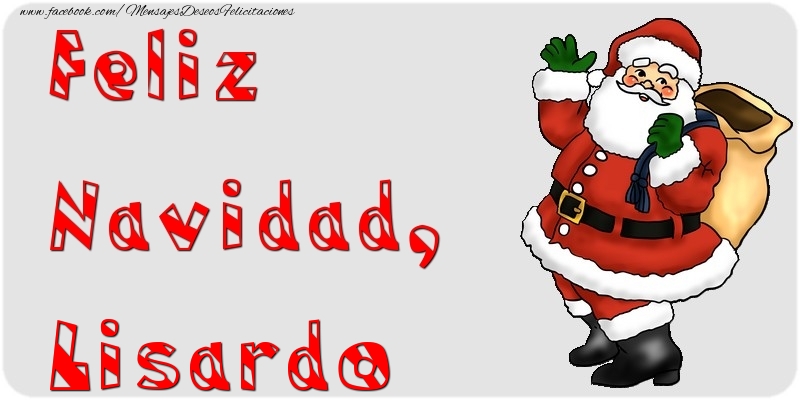 Felicitaciones de Navidad - Feliz Navidad, Lisardo