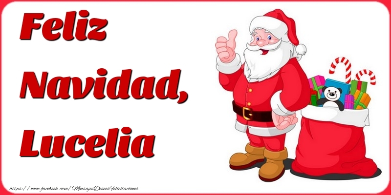 Felicitaciones de Navidad - Papá Noel & Regalo | Feliz Navidad, Lucelia