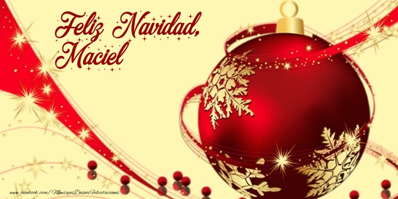 Felicitaciones de Navidad - Feliz Navidad, Maciel