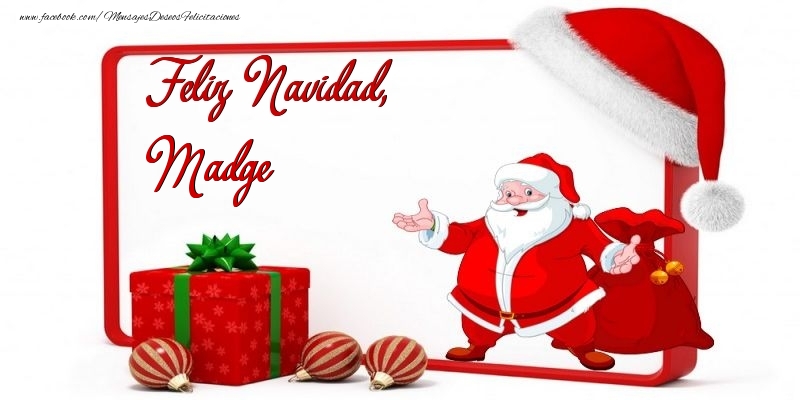 Felicitaciones de Navidad - Papá Noel | Feliz Navidad, Madge