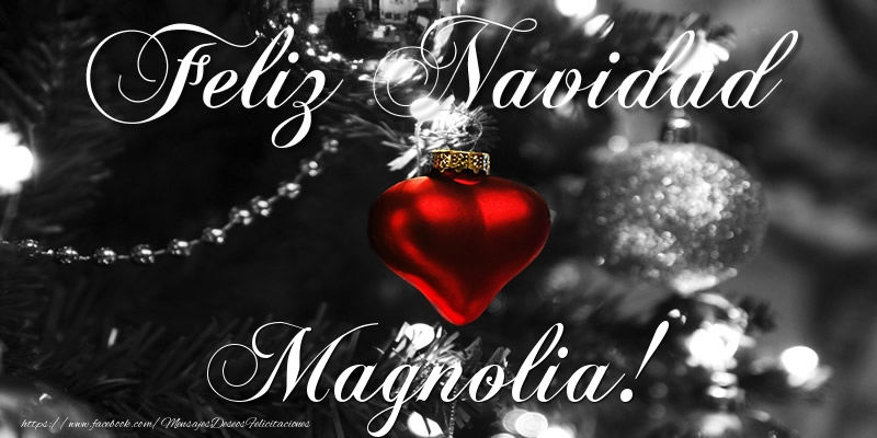 Felicitaciones de Navidad - Feliz Navidad Magnolia!