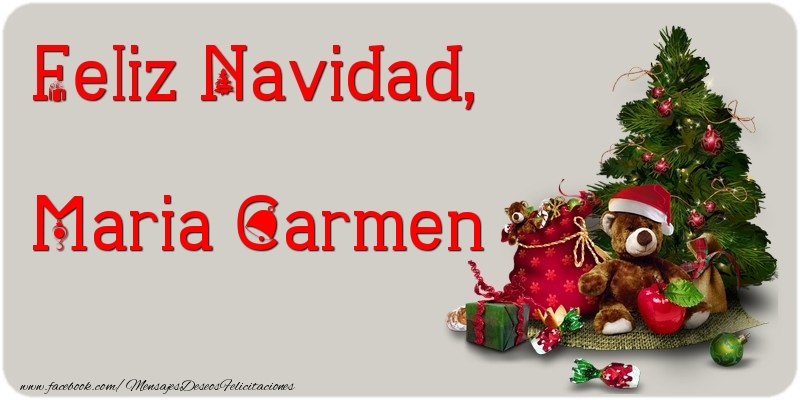 Felicitaciones de Navidad - Árbol De Navidad | Feliz Navidad, Maria Carmen