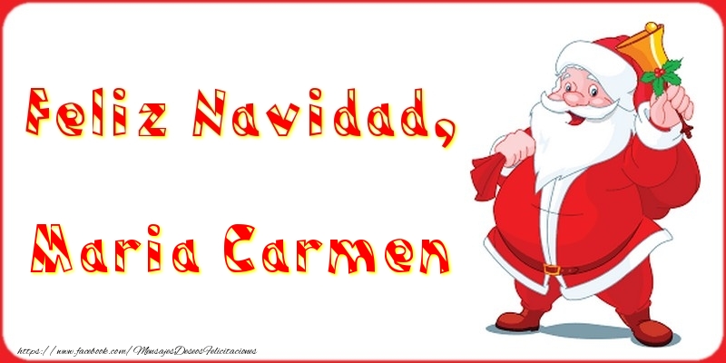 Felicitaciones de Navidad - Papá Noel | Feliz Navidad, Maria Carmen