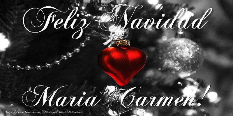 Felicitaciones de Navidad - Bolas De Navidad | Feliz Navidad Maria Carmen!