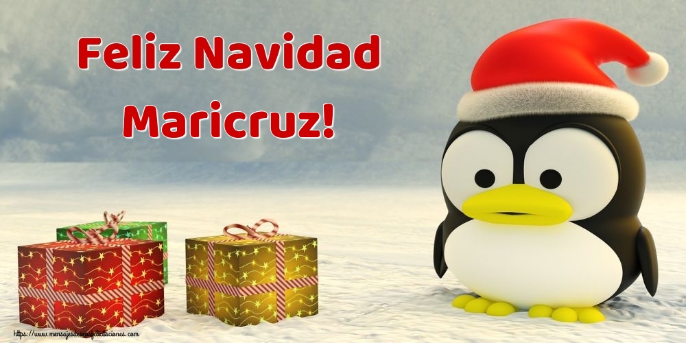 Felicitaciones de Navidad - Feliz Navidad Maricruz!