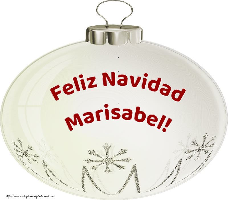 Felicitaciones de Navidad - Feliz Navidad Marisabel!