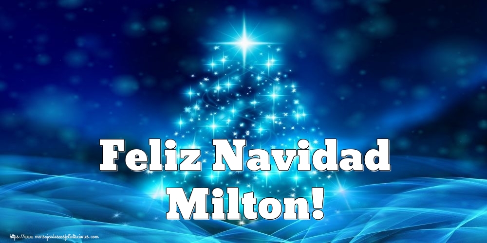 Felicitaciones de Navidad - Feliz Navidad Milton!