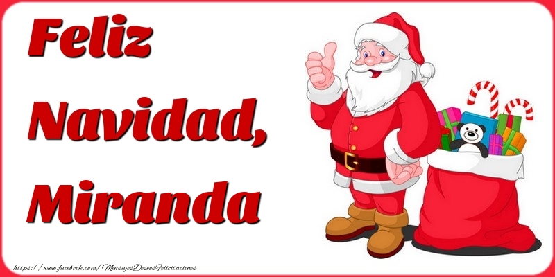 Felicitaciones de Navidad - Papá Noel & Regalo | Feliz Navidad, Miranda