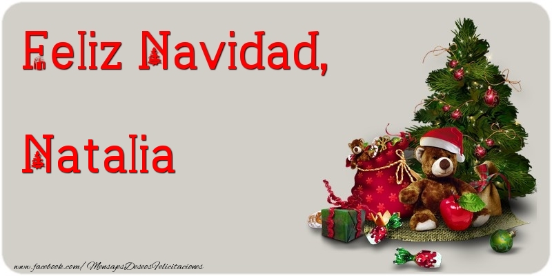 Felicitaciones de Navidad - Árbol De Navidad | Feliz Navidad, Natalia