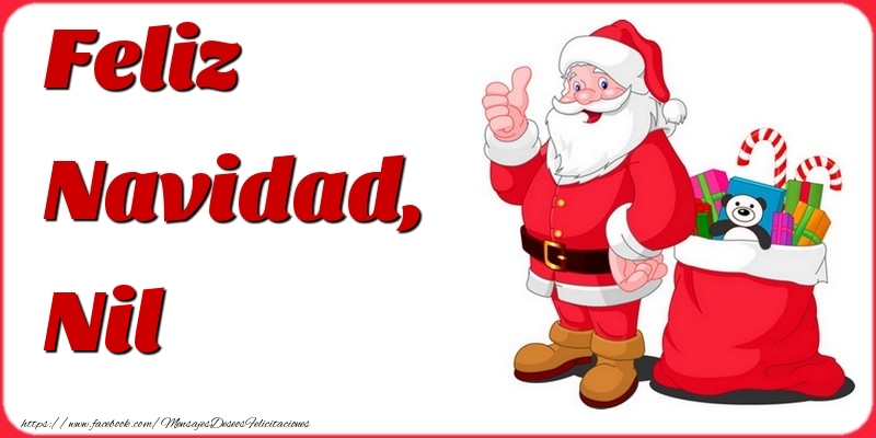 Felicitaciones de Navidad - Papá Noel & Regalo | Feliz Navidad, Nil