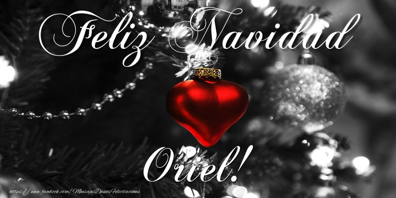 Felicitaciones de Navidad - Feliz Navidad Oriel!