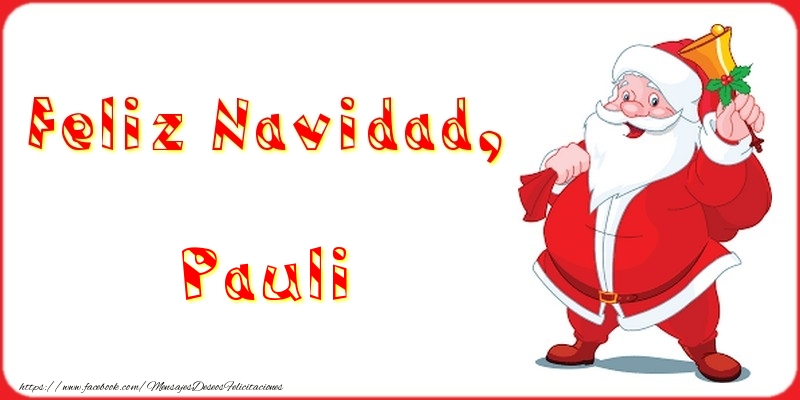 Felicitaciones de Navidad - Feliz Navidad, Pauli