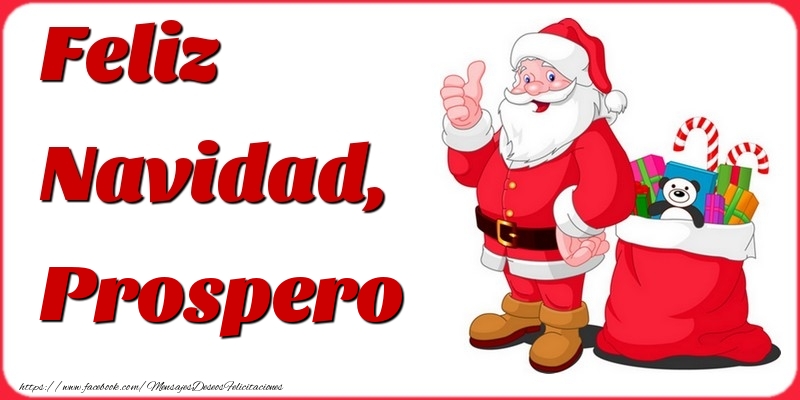 Felicitaciones de Navidad - Papá Noel & Regalo | Feliz Navidad, Prospero