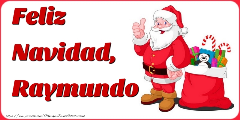 Felicitaciones de Navidad - Papá Noel & Regalo | Feliz Navidad, Raymundo