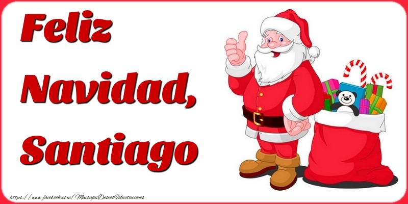 Felicitaciones de Navidad - Feliz Navidad, Santiago