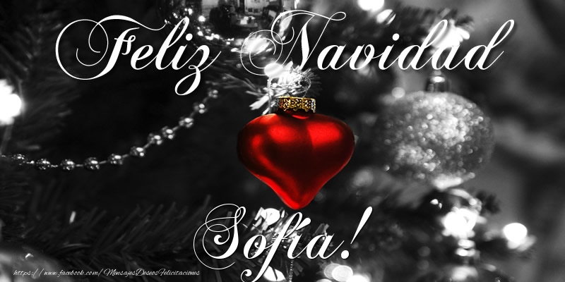 Felicitaciones de Navidad - Feliz Navidad Sofía!