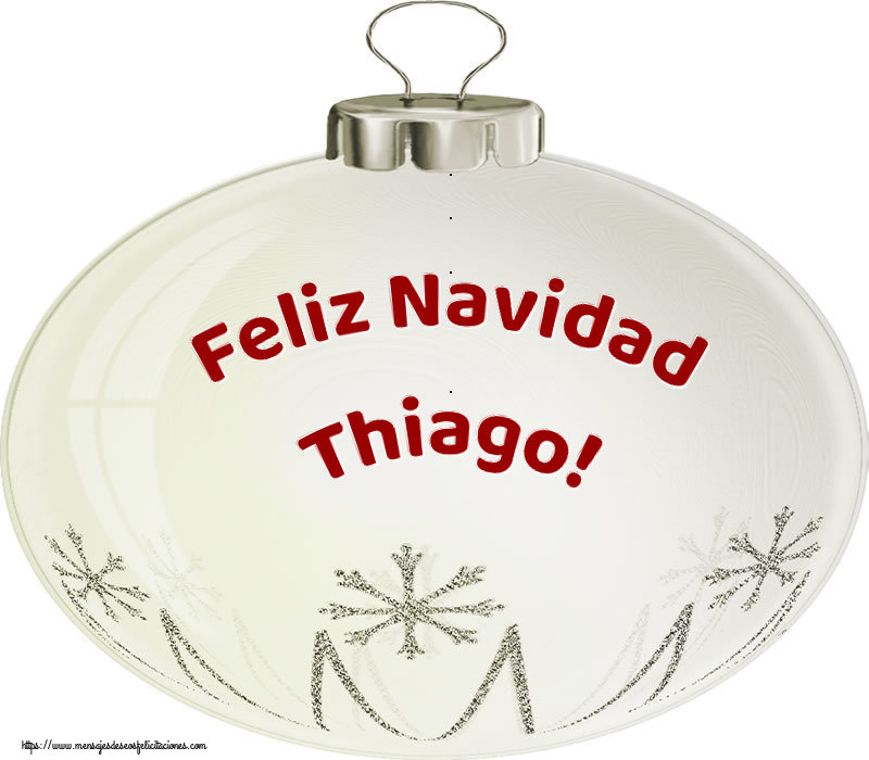 Felicitaciones de Navidad - Feliz Navidad Thiago!