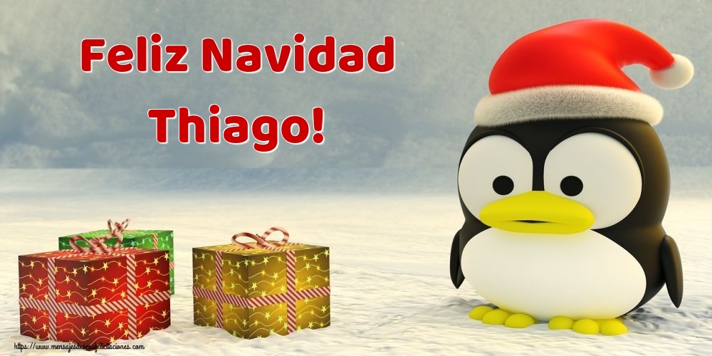 Felicitaciones de Navidad - Regalo | Feliz Navidad Thiago!