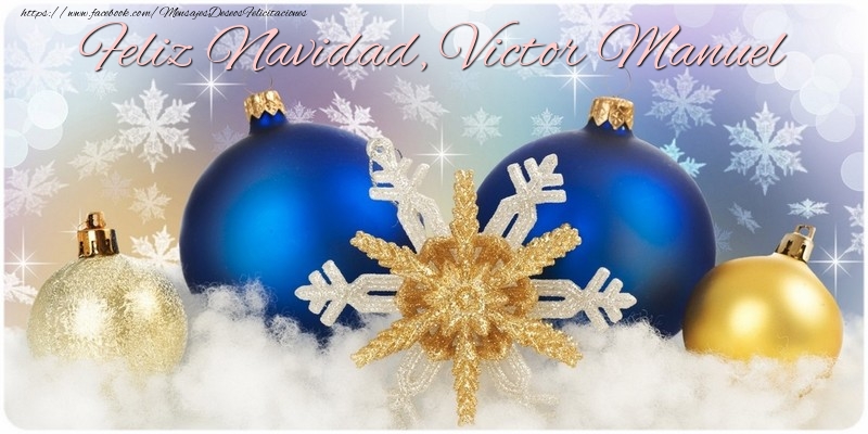 Felicitaciones de Navidad - Bolas De Navidad | ¡Feliz Navidad, Victor Manuel!