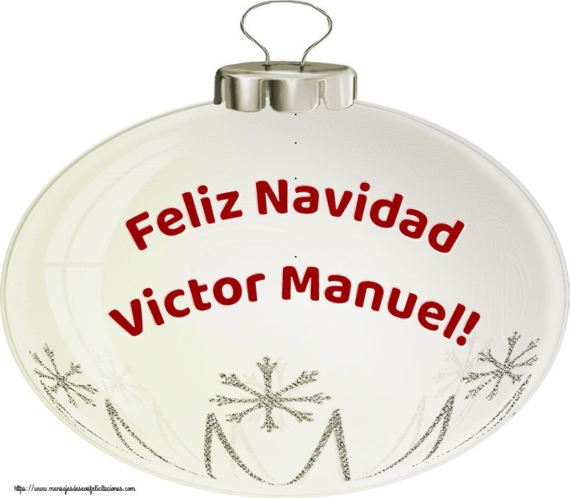 Felicitaciones de Navidad - Globos | Feliz Navidad Victor Manuel!