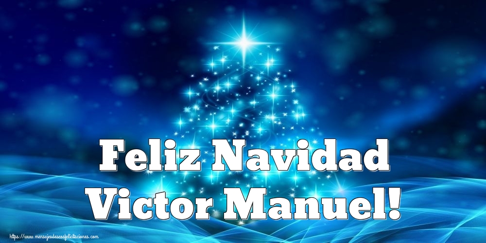Felicitaciones de Navidad - Árbol De Navidad | Feliz Navidad Victor Manuel!