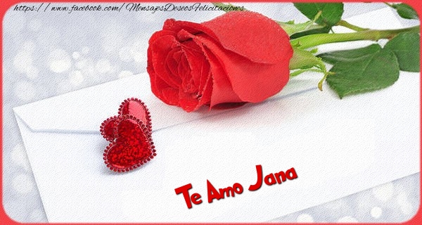 Felicitaciones de San Valentín - Te amo Jana
