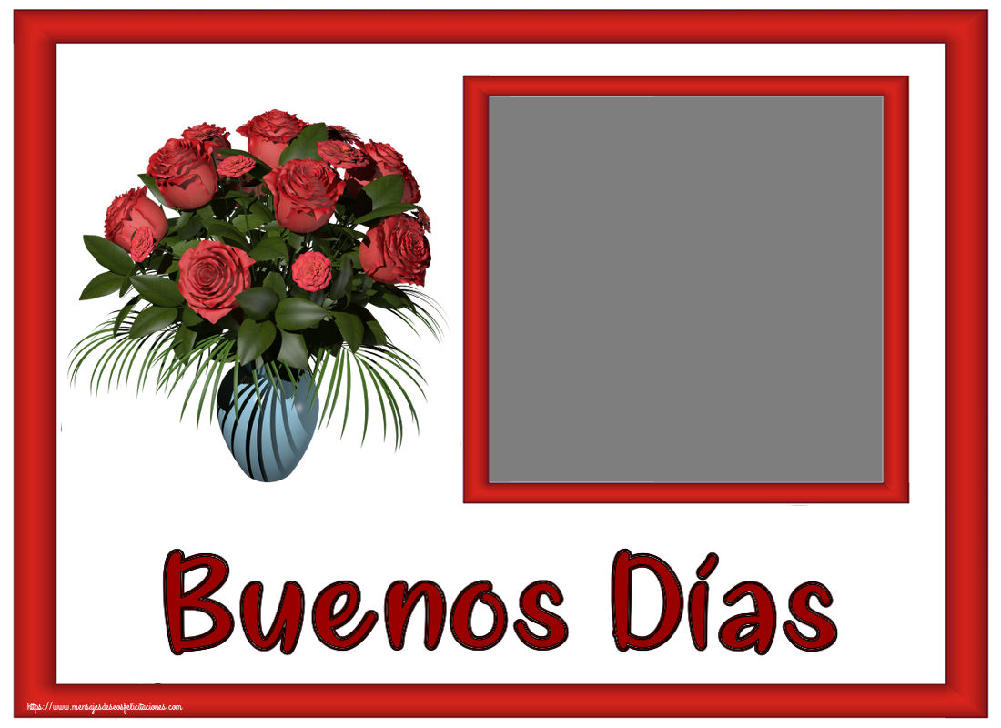 Felicitaciones Personalizadas de buenas tardes - Flores & 1 Foto & Marco De Fotos | Buenos Días - Crea tarjetaa personalizadas con foto perfil de facebook