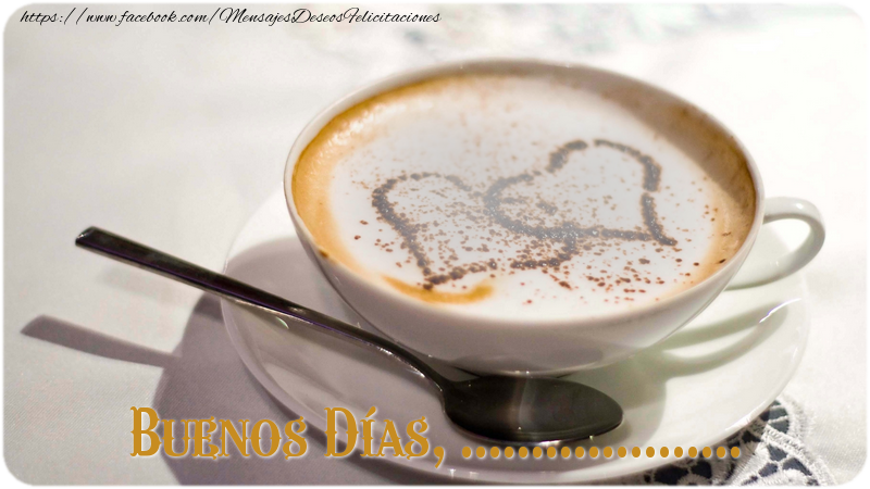 Felicitaciones Personalizadas de buenos días - Café & 1 Foto & Marco De Fotos | Buenos Días, ...