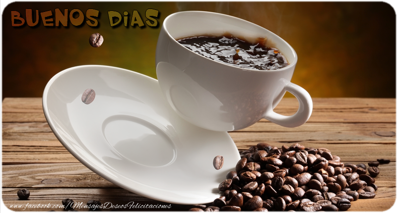 Felicitaciones Personalizadas de buenos días - Café & Marco De Fotos & 1 Foto | Buenos Dias