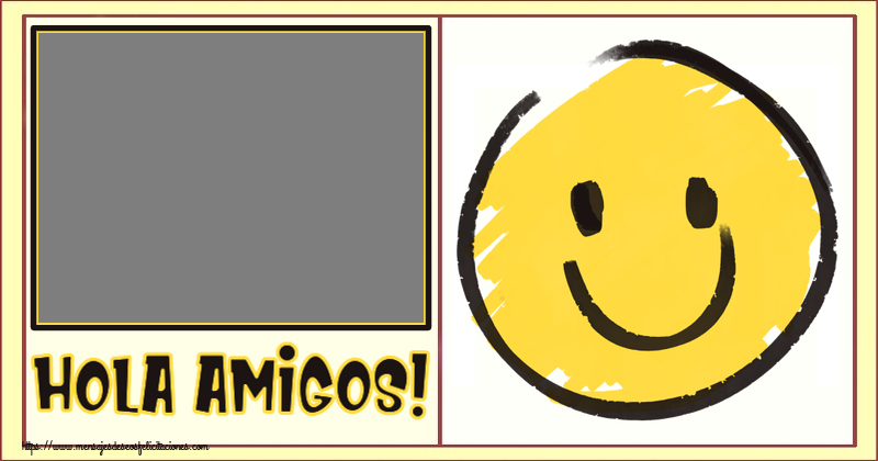 Felicitaciones Personalizadas de buenos días - Emoticones & 1 Foto & Marco De Fotos | Hola amigos! - Crea tarjetaa personalizadas con foto perfil de facebook