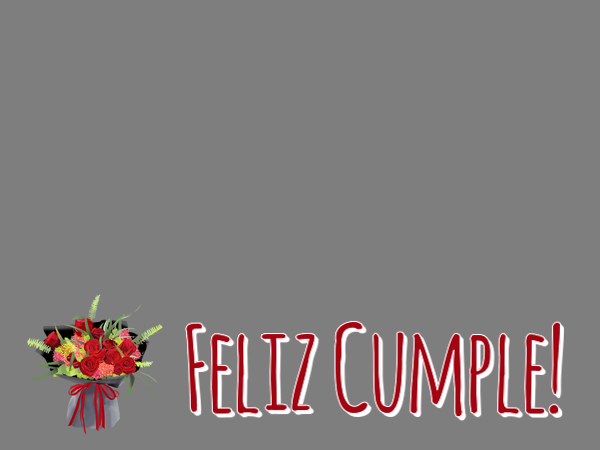Felicitaciones Personalizadas de cumpleaños - Flores & 1 Foto & Marco De Fotos | Feliz Cumple! - Marco de foto