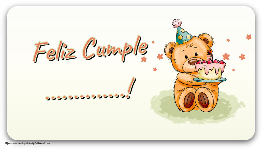 Felicitaciones Personalizadas de cumpleaños - Tartas | Feliz Cumple ...!