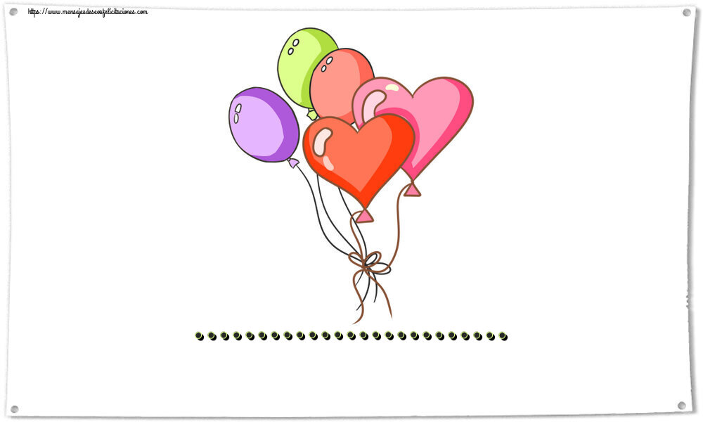 Felicitaciones Personalizadas de cumpleaños - ... ~ 5 globos de colores