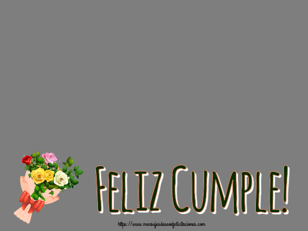 Felicitaciones Personalizadas de cumpleaños - 🌼 Flores & 1 Foto & Marco De Fotos | Feliz Cumple! - Marco de foto ~ ramo de rosas multicolores
