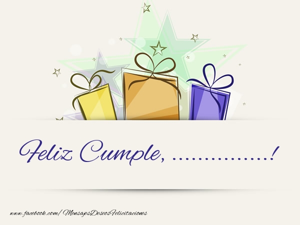 Felicitaciones Personalizadas de cumpleaños - Regalo | Feliz Cumple, ...!