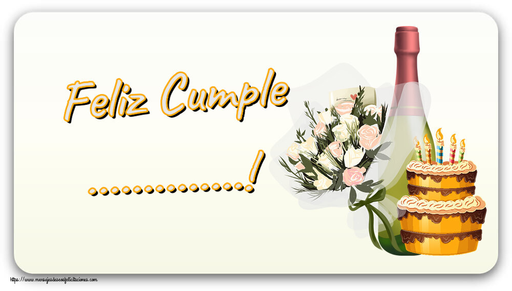 Felicitaciones Personalizadas de cumpleaños - Feliz Cumple ...!