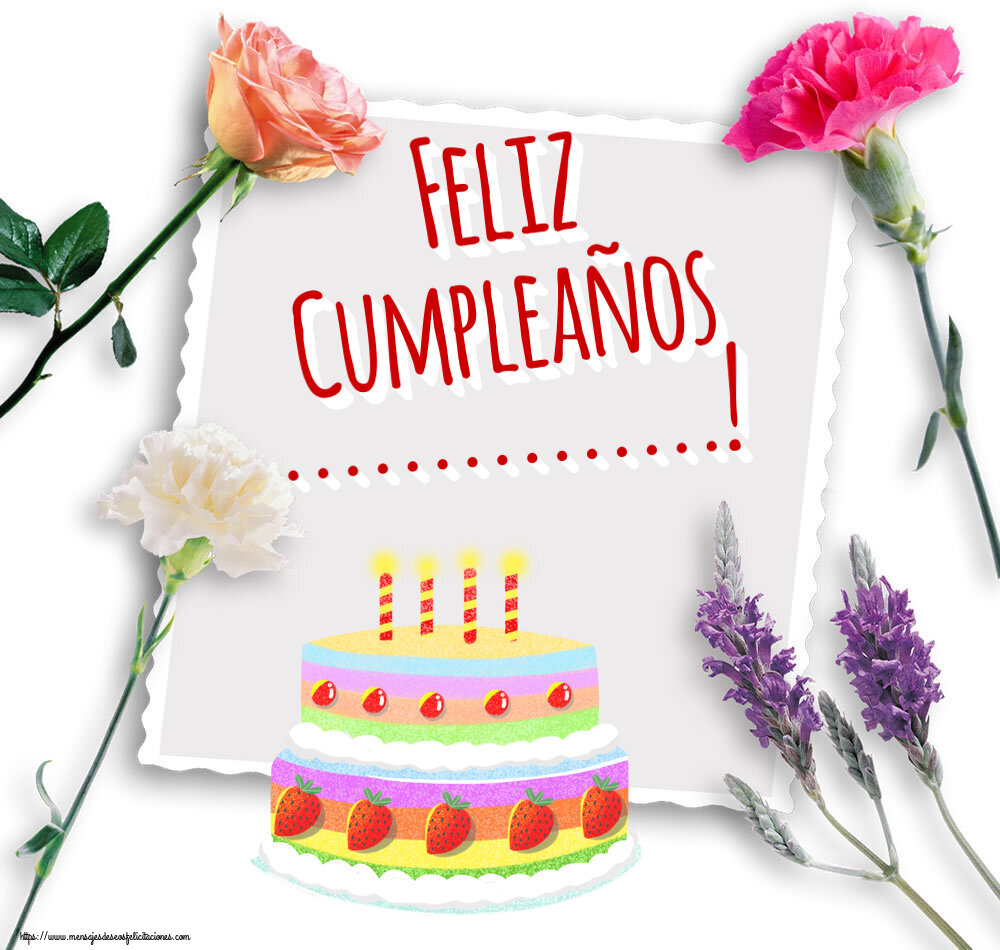 Felicitaciones Personalizadas de cumpleaños - 🎂 Tartas | Feliz Cumpleaños ...! ~ tarta de fresa