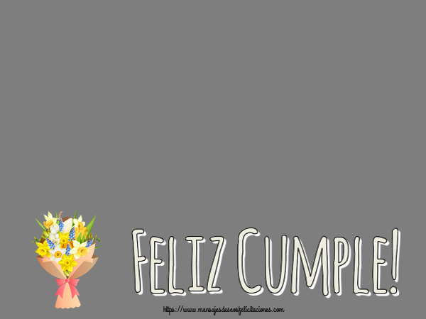Felicitaciones Personalizadas de cumpleaños - 🌼 Flores & 1 Foto & Marco De Fotos | Feliz Cumple! - Marco de foto