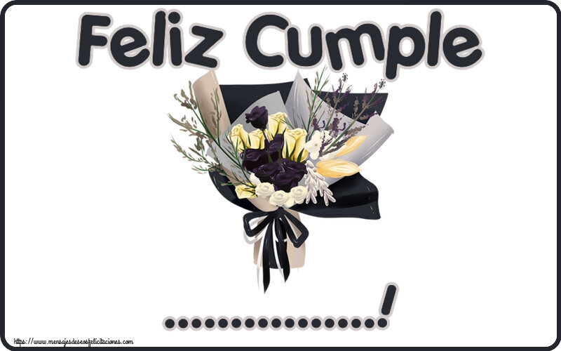 Felicitaciones Personalizadas de cumpleaños - 🌼 Flores | Feliz Cumple ...!