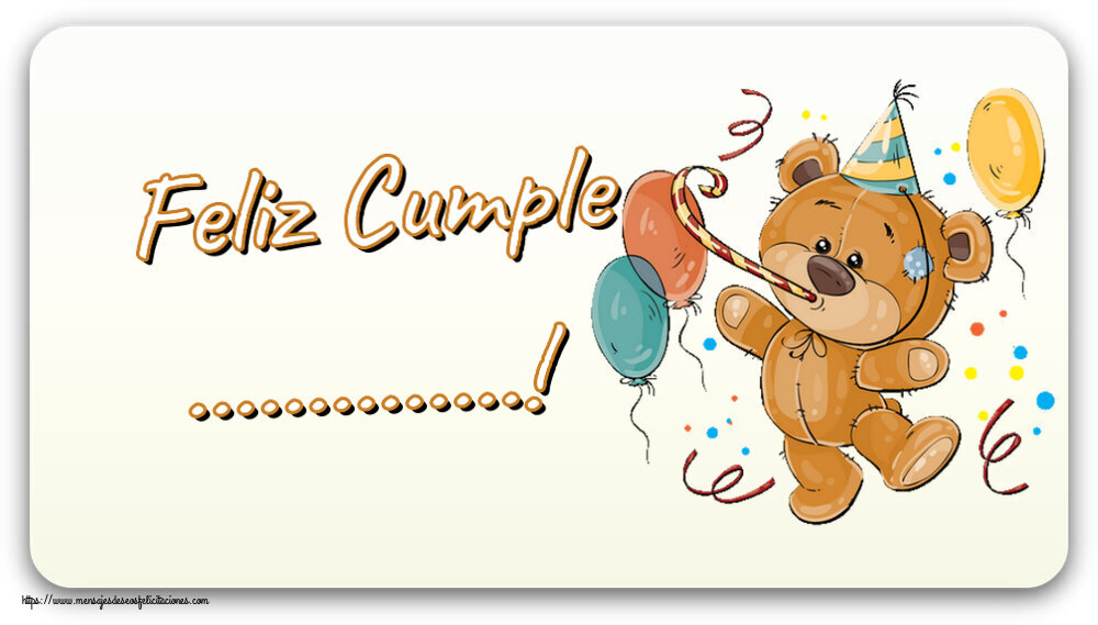 Felicitaciones Personalizadas de cumpleaños - Feliz Cumple ...!